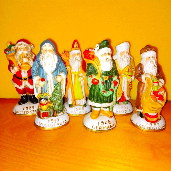 Heilig Meyers 6 Santa from around the world  collection (013123B) - Picture 1 of 16